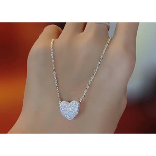 Dây chuyền bạc mặt tim - LINH'S MIU SILVER - Dây chuyền nữ bạc ta