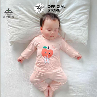 Bộ dài tay bé gái body cotton, Body quần dài thu đông cho bé sơ sinh siêu dễ thương