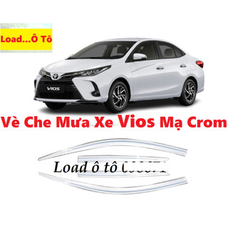 Vè Che Mưa Xe Toyota Vios 2024-2019 Mạ Crom Toàn Bộ Sáng Bóng Cao Cấp Nhất Thị Trường