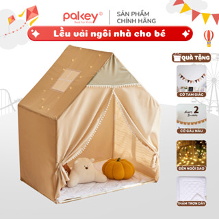 Lều Cho Bé Pakey Cao Cấp, Lều Hình Ngôi Nhà Hiện Đại Khung Nhựa PVC Lắp Đặt Dễ Dàng, Tiện Lợi Nhanh Chóng