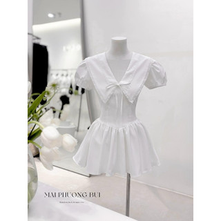 Váy Nơ Cổ Bèo Chuẩn MPB