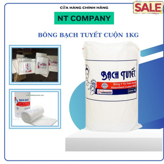 Bông bạch tuyết cuộn 1kg dùng trong y tế, phun xăm thẩm mỹ...