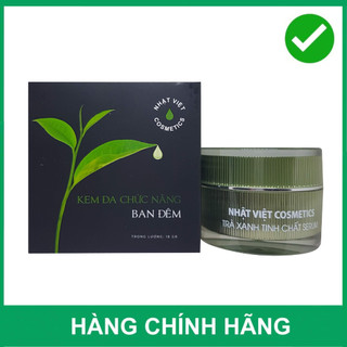 KEM ĐA CHỨC NĂNG BAN ĐÊM TRÀ XANH TINH CHẤT SERUM NHẬT VIỆT COSMETICS 18G