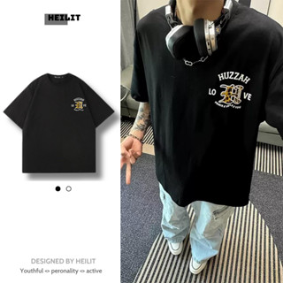 Áo Thun Nam Họa Tiết Thêu LoveYou HeiLit Phông Tay Lỡ Chất Vải Cotton Co Giãn Chuẩn Form Unisex