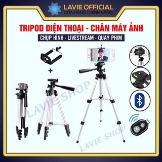 Tripod Điện Thoại Máy Ảnh, Giá đỡ Điện Thoại 3 Chân Để Chụp Hình, Livestream, Quay Phim Điều Chỉnh Xoay 360