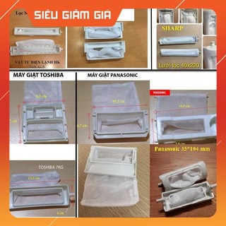 (Các hãng) Túi lưới lọc máy giặt TOSHIBA,SANYO,PANASONIC,LG,HITACHI (Chọn hãng, kích thước như hình)