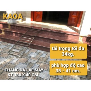 Thang dắt xe máy thông minh inox kt 130×40 cm