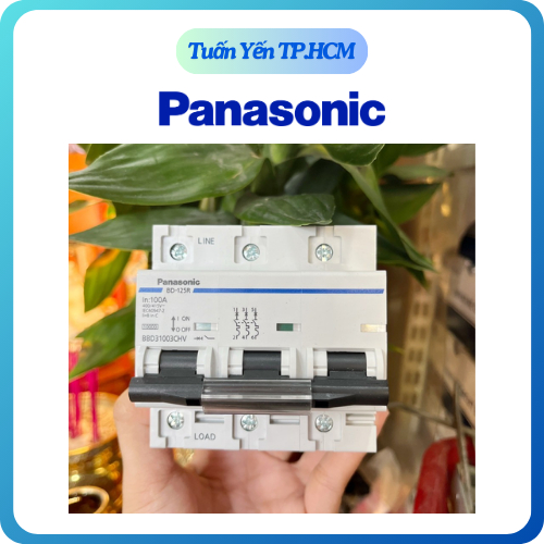 Cầu Dao Tự Động CB Panasonic 3 Pha 3 Tép 80A - 100A MCB - Hàng Chính Hãng - Tuấn Yến