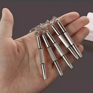 Móc khóa tua vít mini 3in1 sửa mắt kính, đồng hồ, điện thoại, máy tính, đồ gia dụng, tuốc nơ tô vít nhỏ mini đa năng