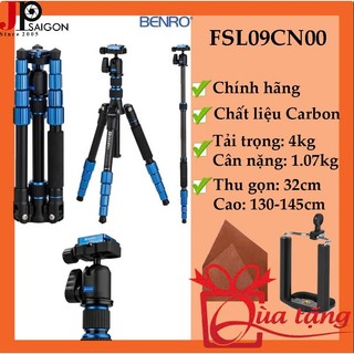 CHÂN MÁY ẢNH TRIPOD/ MONOPOD BENRO FSL09CN00, CARBON  + QUÀ TẶNG