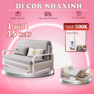 Sofa Giường Thông Minh, Giường Sofa Đa Năng Gấp Gọn Khung Thép Tĩnh Điện, Có Hộc Để Đồ Rộng Rãi