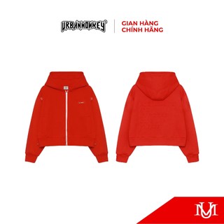 Áo Khoác Hoodie Zip Nam Unisex <  GOBLIN SIGNATURE BOXY HOODIE ZIP RED > Thêu Cao Cấp Dày Dặn