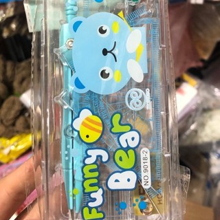(Rẻ Vô địch) (hộp nhựa) Bộ eke - thước kẻ - compa 9001