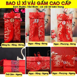 [VIP] Bao Lì Xì Vải Gấm Cao Cấp Tết (Giá 1 Bao) (Ảnh Thật)
