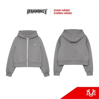 Áo Khoác Hoodie Zip Nam Unisex <  GOBLIN SIGNATURE BOXY HOODIE ZIP GREY > Thêu Cao Cấp Dày Dặn