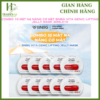 Combo 10 mặt nạ nâng cơ mặt BNBG Vita Genic Lifting Jelly Mask 30mlx10