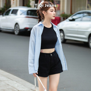 Quần short đùi nữ kaki TiQi Jeans cuốn lai S1-902