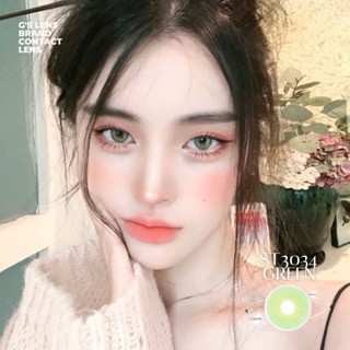  Kính áp tròng Gtrendy ST3034 GREEN xanh lá tây không giãn lens cận 6 tháng G.DIA 14.0mm có độ  0-6  