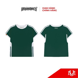 Áo Phông Nữ Unisex Urban Monkey SPORTY BABY TEE GREEN Chất Liệu Single Cotton Bo Cổ Dày Dặn Form Dáng Trendy Tôn Dáng