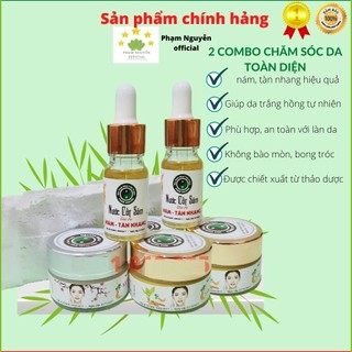2 COMBO KEM NÁM, TÀN NHANG, MỤN, ĐỒI MỒI, GIẢM NHĂN, DƯỠNG TRẮNG ĐÔNG Y GIA TRUYỀN PHẠM NGUYỄN