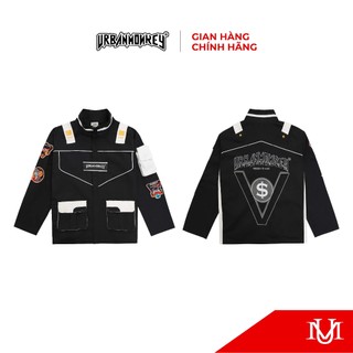 Áo Khoác Jacket Unisex URBAN MONKEY " UM$ x VO$ Jacket Black " Chất Liệu Khaki Cao Cấp Phối Màu Đen Trắng Form Regular