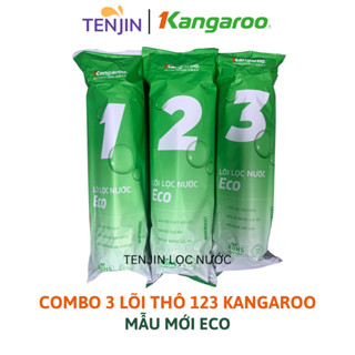 Combo 3 Lõi Lọc Thô Số 123 KANGAROO Mẫu Mới ECO Chính Hãng Date Mới Dành Cho Máy Lọc Nước RO