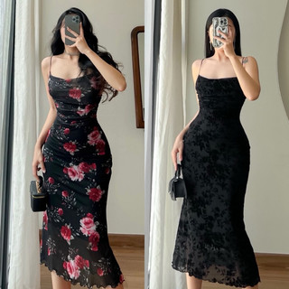 Đầm đuôi cá 2 dây hàng thiết kế