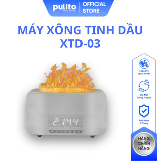 Máy Khuếch Tán Tinh Dầu, Máy Xông Tinh Dầu ,Máy Phun Sương Tạo Hiệu Ứng Ngọn Lửa Tích Hợp Loa Bluetooth XTD-03 PULITO