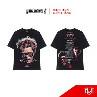 Áo Thun T-Shirt Unisex URBAN MONKEY " The Weeknd Tee Black " Chất Liệu Cotton In Cán Lụa Phối Màu Đen