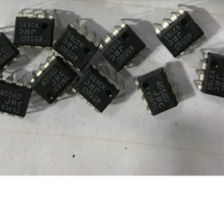 10 con IC JRC 4558 DIP8 chân cắm