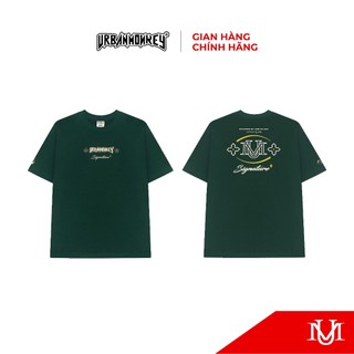 Áo Thun T-Shirt Unisex URBAN MONKEY " Goblin Signatur Tee Green " Chất Liệu Cotton In Phồng / Thêu Phối Màu Xanh Rêu