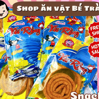Snack vòi rồng cay cay, đồ ăn vặt cổng trường