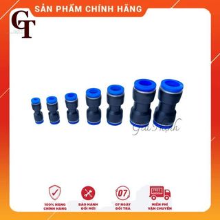 Nối thẳng giảm nhanh, nối nhựa nhiều kích thước 12, 10, 8, 6 ,4mm, 12-10mm, 12-8mm, 10-8mm, 10-6mm, 8-6mm, 8-4mm, 6-4mm