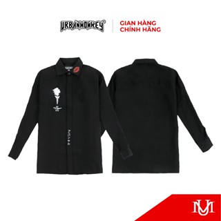 Áo Sơ Mi Unisex URBAN MONKEY Valentine Shirt Vải Kate Form Regular Phối Màu Trắng / Đen Local Brand
