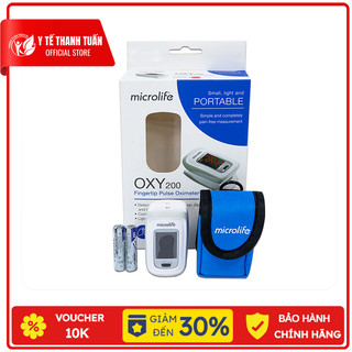 Máy đo nồng độ oxy trong máu spo2 và nhịp tim microlife oxy200