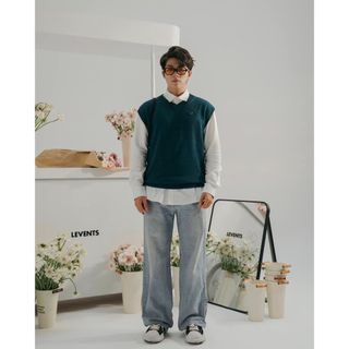 Áo Gile Oversized Levents Classic Knit Chất Len Dệt Unisex