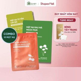 Combo 10 mặt nạ dừa tươi lên men cỏ mềm