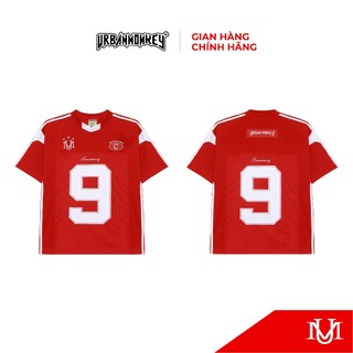 Áo Thun Jersey Unisex URBAN MONKEY " 9TH Capsule Jersey Red " Chất Liệu Poly Cao Cấp Phối Màu Đỏ