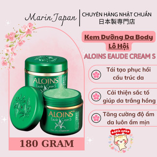 Kem Dưỡng Da Body Cơ Thể Lô Hội Aloe Aloins Cream S 185g Nhật Bản Giúp Dưỡng Ẩm Dưỡng Trắng Da