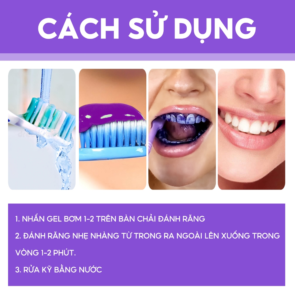 OUHOE V34 Kem đánh răng trắng loại bỏ cao răng và vết ố làm thơm miệng trắng và khỏe mạnh răng 30g