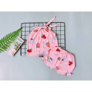 Bộ yếm bé gái cao cấp, chất lanh lụa size 5-20kg...