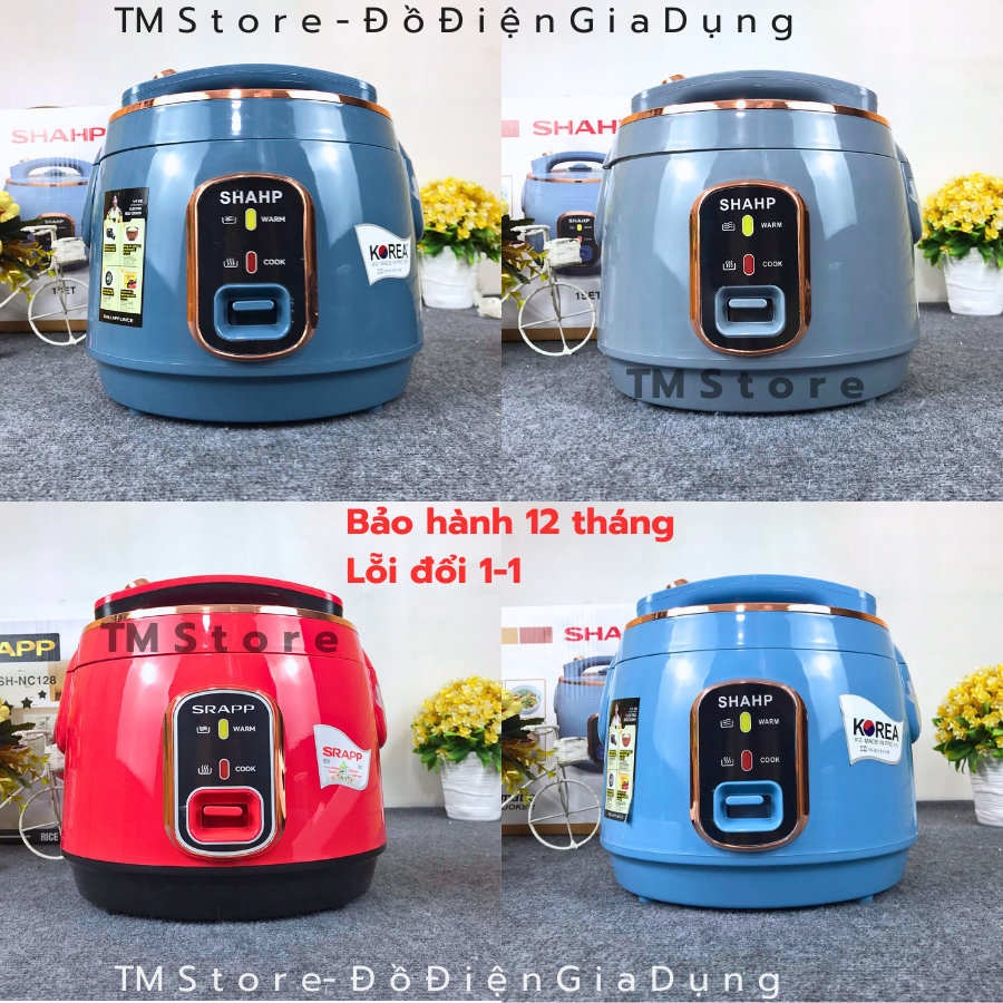Nồi cơm điện SHAHP độ bền cao nấu ăn siêu nhanh và ngon bảo hành 12 tháng chuẩn cao cấp TM Store