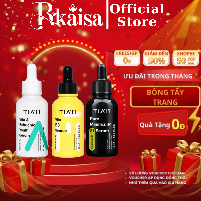 Serum 10% Niacinamide + 2% Arbutin TIAM Dưỡng Trắng, Phục Hồi Cho Da Dầu Mụn 40ML