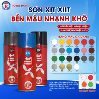 Sơn xịt xiit, sơn xịt nguyên liệu ngoại nhập đủ màu, bền màu, nhanh khô, chất lượng tuyệt hảo - dung tích 400ml