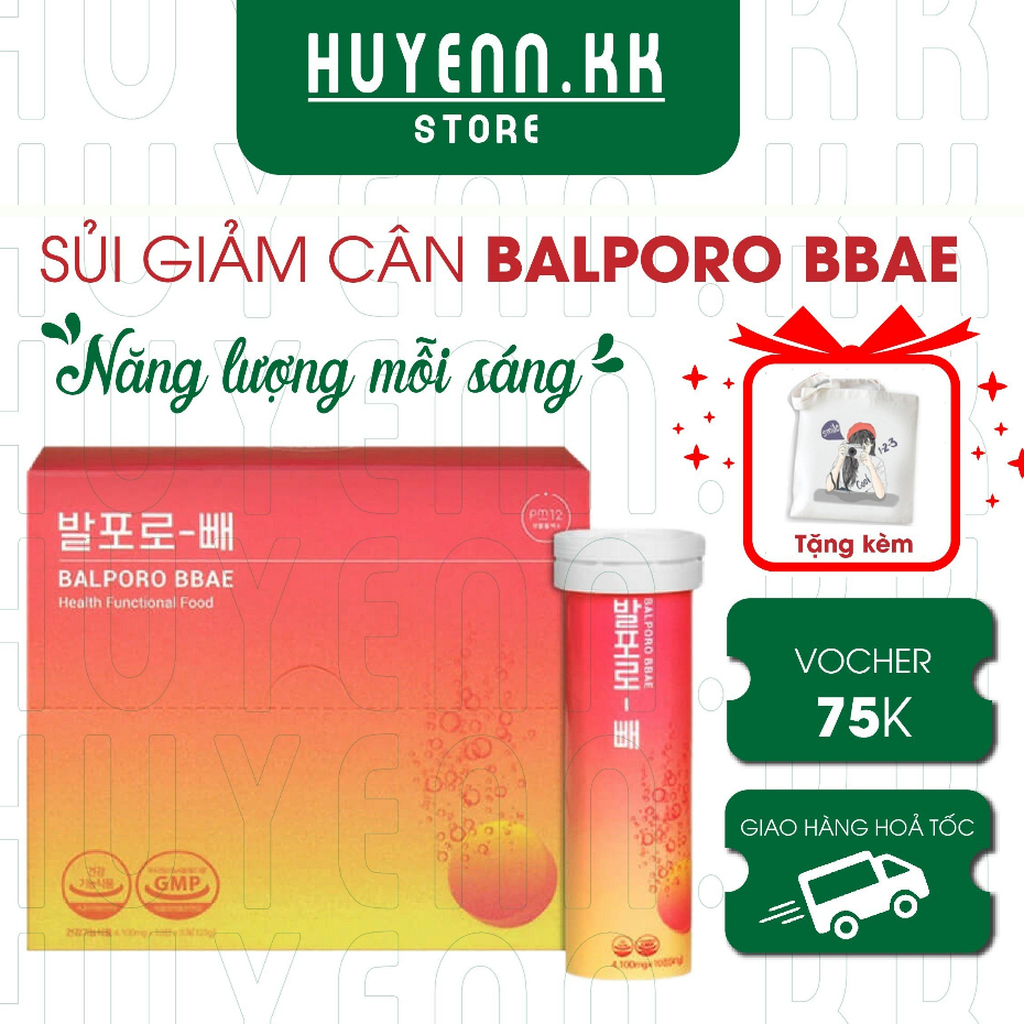 Sủi Giảm Cân BALPORO BBAE hỗ trợ giảm cân, đẹp da, đốt cháy mỡ thừa, giảm 3-5kg sau 1 liệu trình