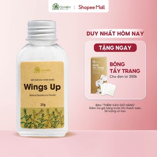 Bột Khử Mùi Wings Up Khử Mùi Hôi Chân Hôi Nách Giày Giảm Tiết Mồ Hôi Hôi Cỏ Mềm 25g