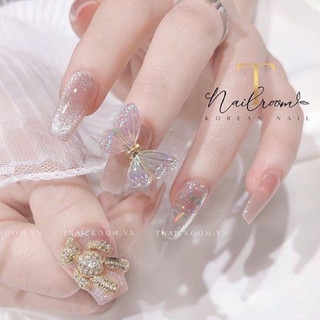 Nailbox Nuna móng úp thiết kế mắt mèo charm gấu buom. inbox đổi màu đổi shape. Nail box sẵn có now ship