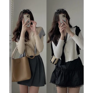 Áo khoác len cardigan nữ dài tay- Retrostyle