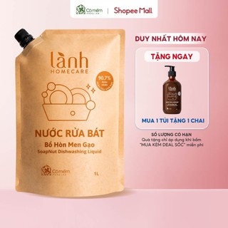 Túi nước lau nhà lau bếp rửa tay rửa bát lành homecare chăm sóc nhà cửa cỏ mềm 1 lít