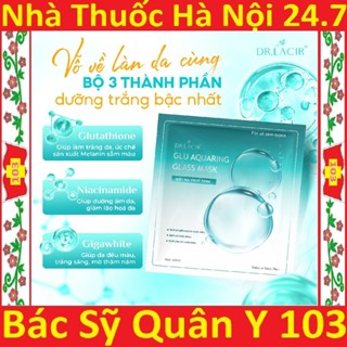 [Hộp 6 miếng] Mặt Nạ Thủy Tinh Glutathione Căng Bóng Dr lacir [glu aquaring glass mask  glutathion]